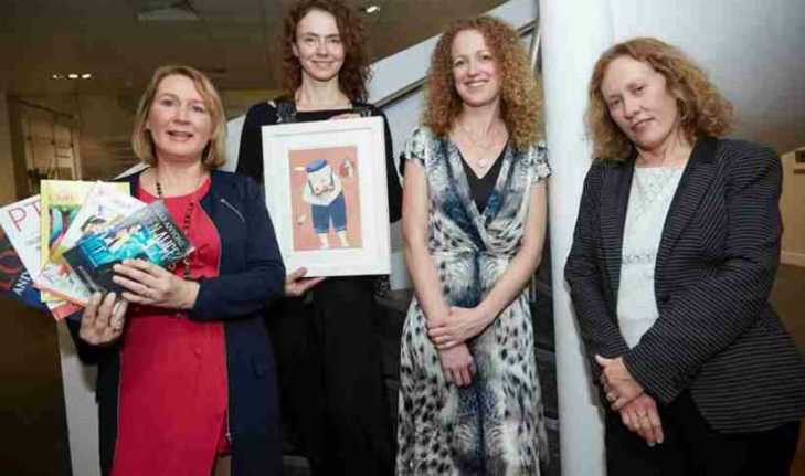 From left: successful Greenshoots participants Orla Kelly from Orla Kelly Publishing, Joanna Kaminsky from Jokamin,  Eithne Buckley from Two Hearts Meet, with programme manager Catherine Costello